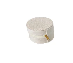 Joyero De Terciopelo Beige