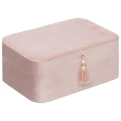 Joyero De Terciopelo Rosa
