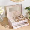 Joyero ENYA beige 27.5x19x10cm