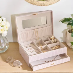 Joyero ENYA beige 27.5x19x10cm