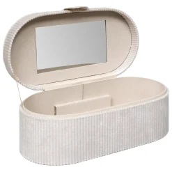 Joyero Enya De Terciopelo Beige