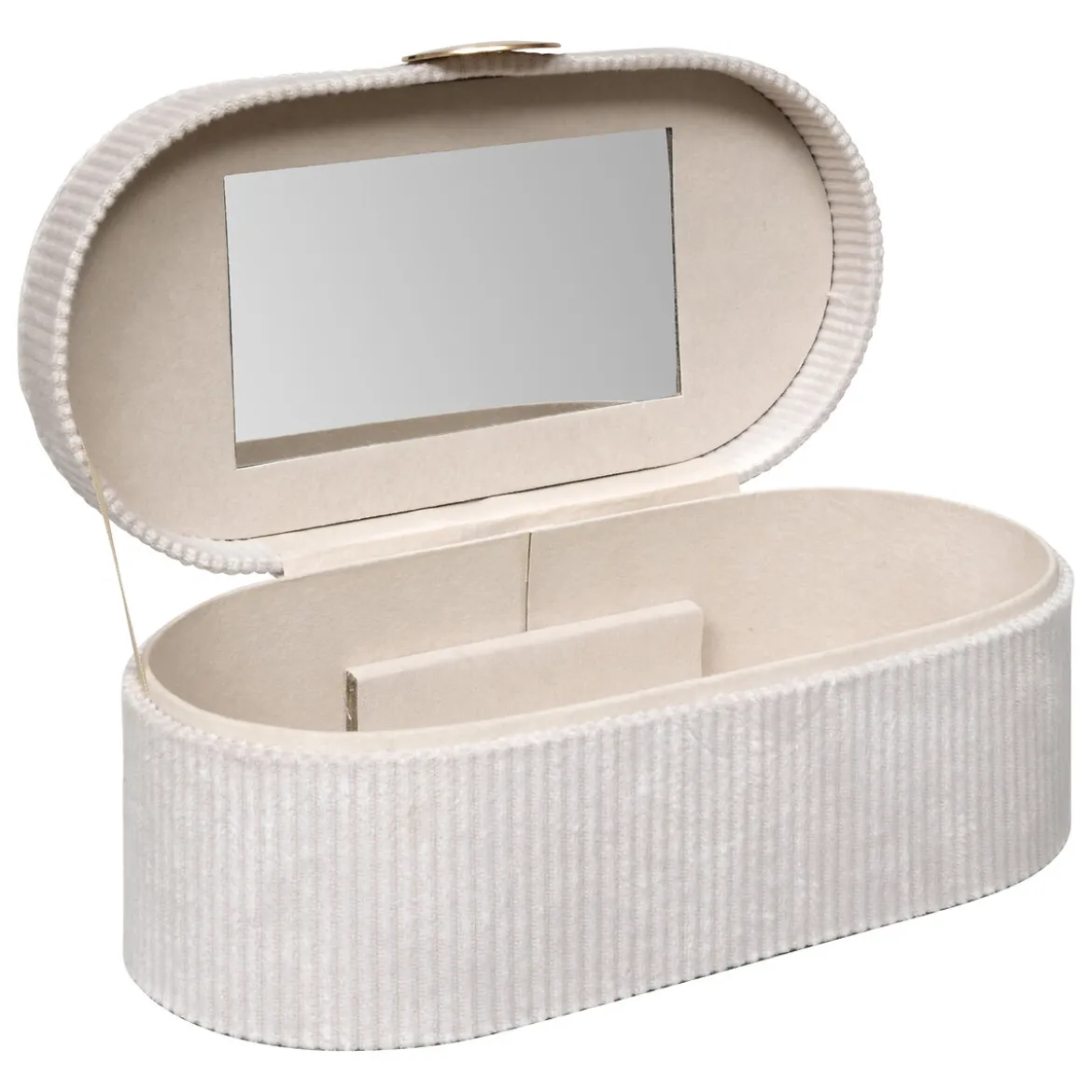Joyero Enya De Terciopelo Beige