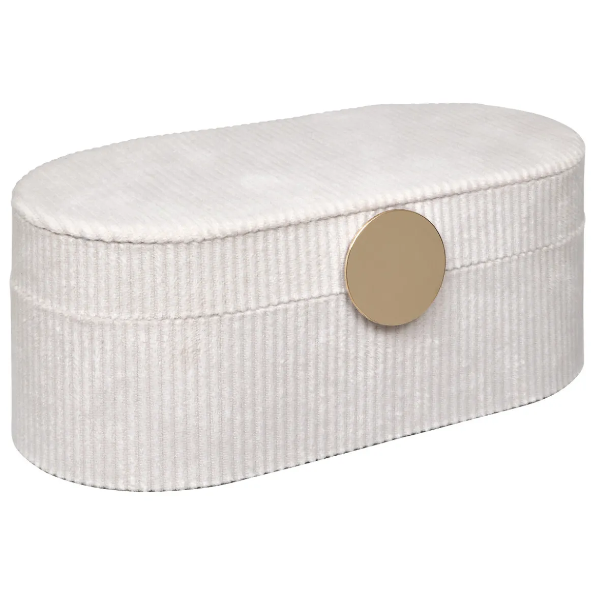 Joyero Enya De Terciopelo Beige