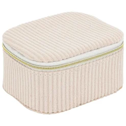 Joyero Enya De Terciopelo Beige