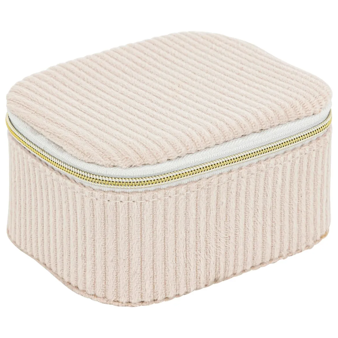 Joyero Enya De Terciopelo Beige