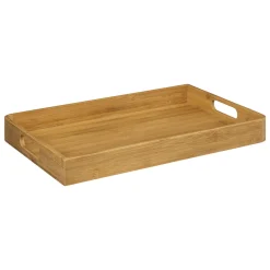 Juego 2 Bandejas De Bambú