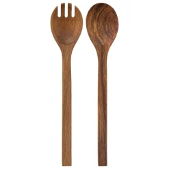 Juego 2 cubiertos de madera acacia para ensalada