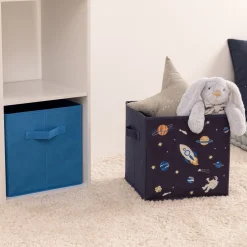 Juego 2 Cubos Almacenaje Astronauta Azul 29x29cm