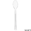 Juego 50 Cucharas Transparentes