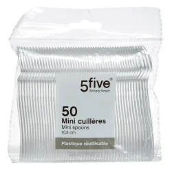 Juego 50 Cucharas Transparentes