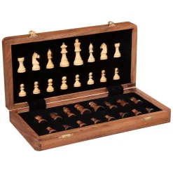 Juego De Ajedrez De Madera 33x30x3Cm