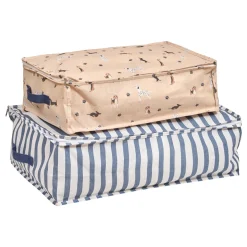 Juego de 2 cajas de almacenaje con cerradura