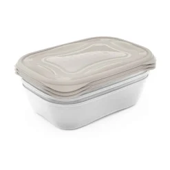 Juego de 3 cajas PRACTICFRESH beige 0,7L