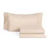Juego de cama doble y 2 fundas de almohadas beige