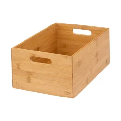 Juego de 3 cestas de bambú