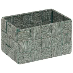Juego de 3 cestas verde de poliéster