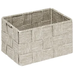 Juego de 3 cestas wc beige de poliéster