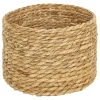 Juego de 9 cestos de rafia beige LIT