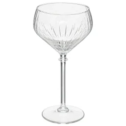 Juego De 4 Copas De Champan C/Rayas De Vidrio 32cl