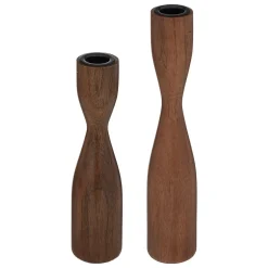 Juego De Dos 2 Candelabros 20/25Cm
