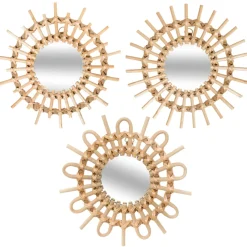 Juego De 3 Espejos Decorativos 28Cm