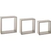 Juego De 3 Estantes Cubo Mdf Roble