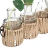 Juego De 5 Floreros De Vidrio C/Plantas