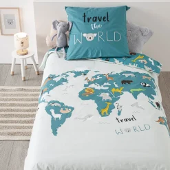 Juego De Funda Nórdica Mundo 140x200Cm