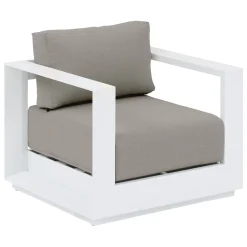 Juego de jardín ALLURE blanco 5 plazas