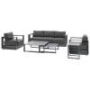 Juego de jardín ALLURE gris oscuro