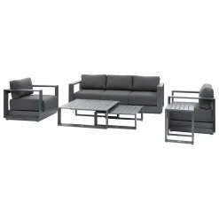 Juego de jardín ALLURE gris oscuro