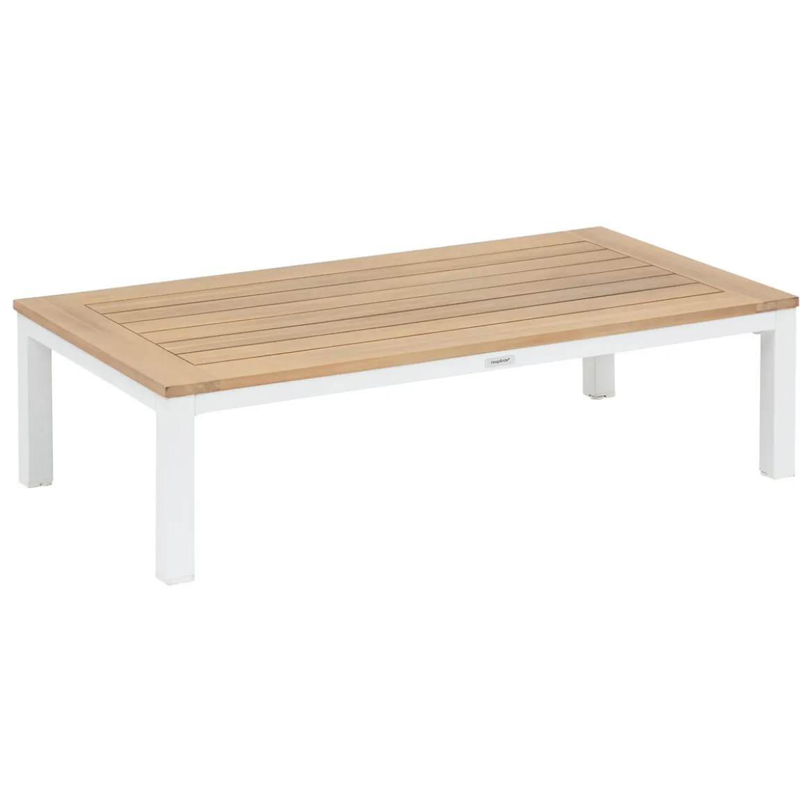 Juego de jardín EMPERIA blanco de madera acacia