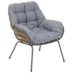 Juego de jardín PAOPAO gris graphite 2 plazas