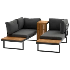 Juego de jardín RELAX esquinero gris