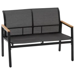 Juego de jardín RELAX 4 plazas gris oscuro