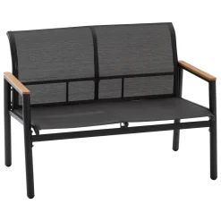 Juego de jardín RELAX 4 plazas gris oscuro