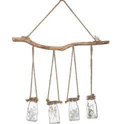 Juego De 4 Jarrones Colgantes 53x9x45Cm