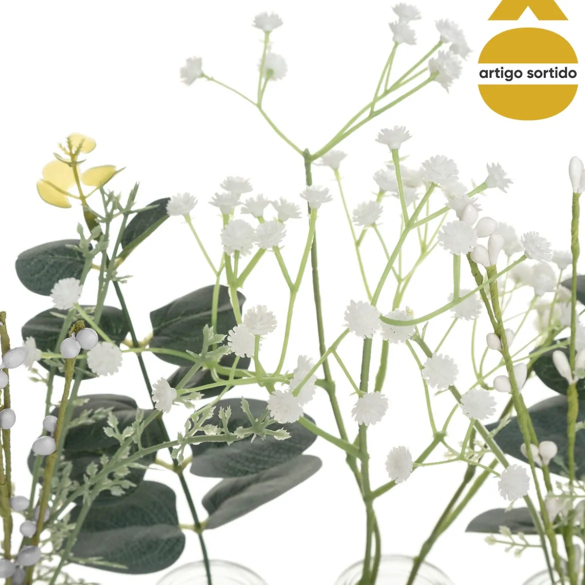 Juego De 5 Jarrones Con Plantas Artificiales