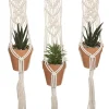 Juego De 3 Macetas Colgantes 75Cm