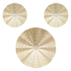 Juego de 3 marcos decorativos de metal LESLIE