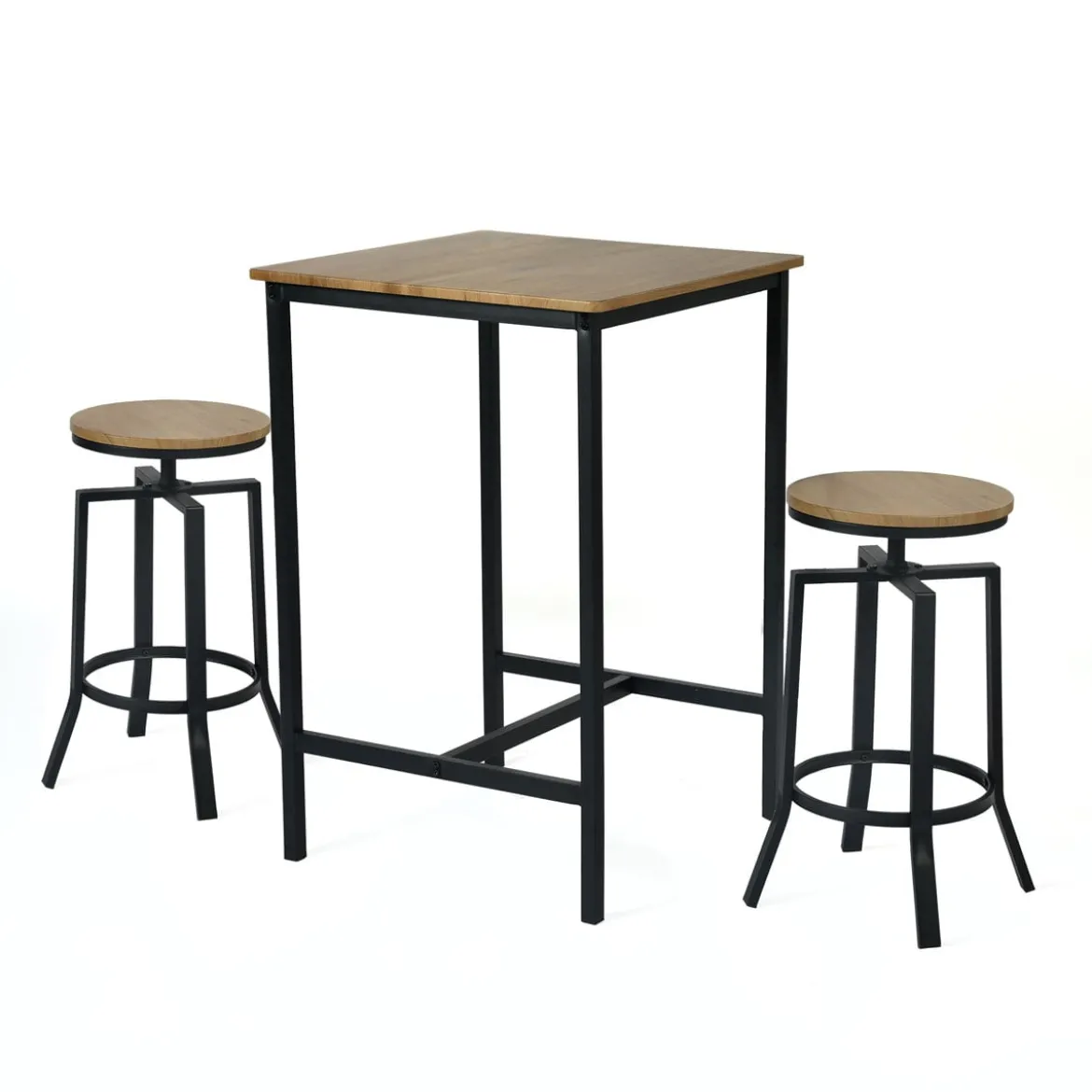 Juego de mesa bar con 2 taburetes