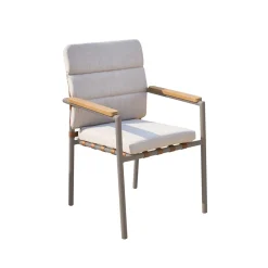 Juego de mesa de exterior y 4 sillas de acero