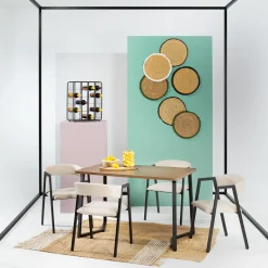 Juego de mesa y 4 sillas NOOK