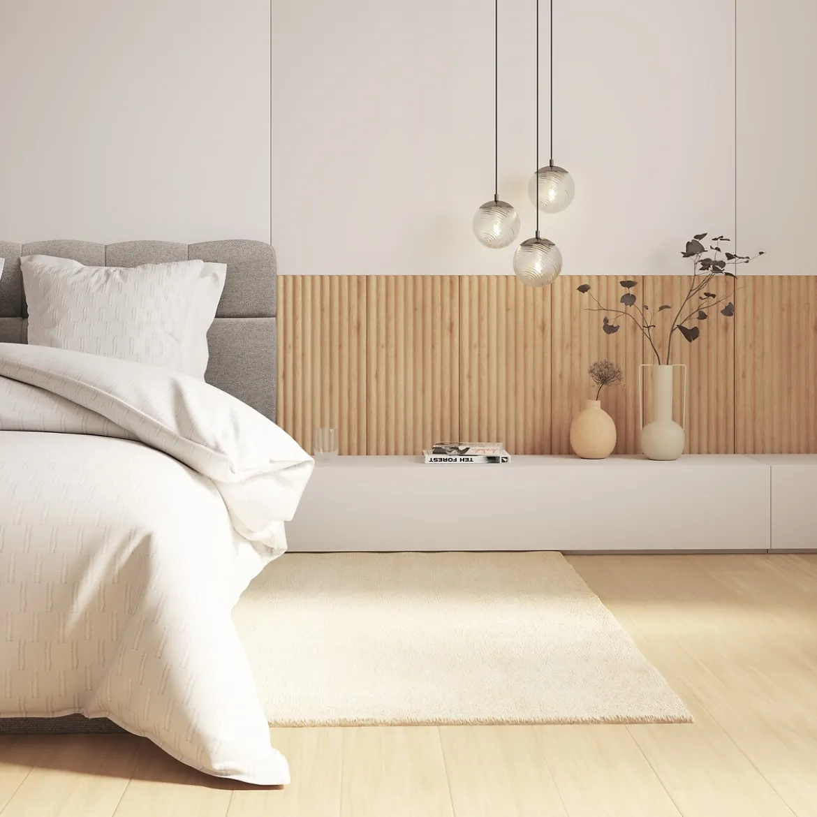 Juego de 2 paneles decorativos ALCOV beige 60x30