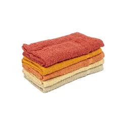 Juego De 5 Paños De Cocina Beige, Rojo Y Na