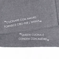 Juego de 2 paños de cocina gris oscuro 45x65cm