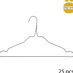 Juego De 25 Perchas Metal Plastificado