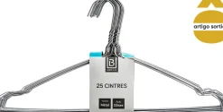 Juego De 25 Perchas Metal Plastificado