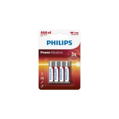 Juego de 4 pilas alcalinas Philips Power Life LR03