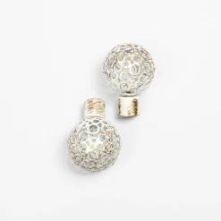 Juego De 2 Remates Boule D20 Blanco/Oro